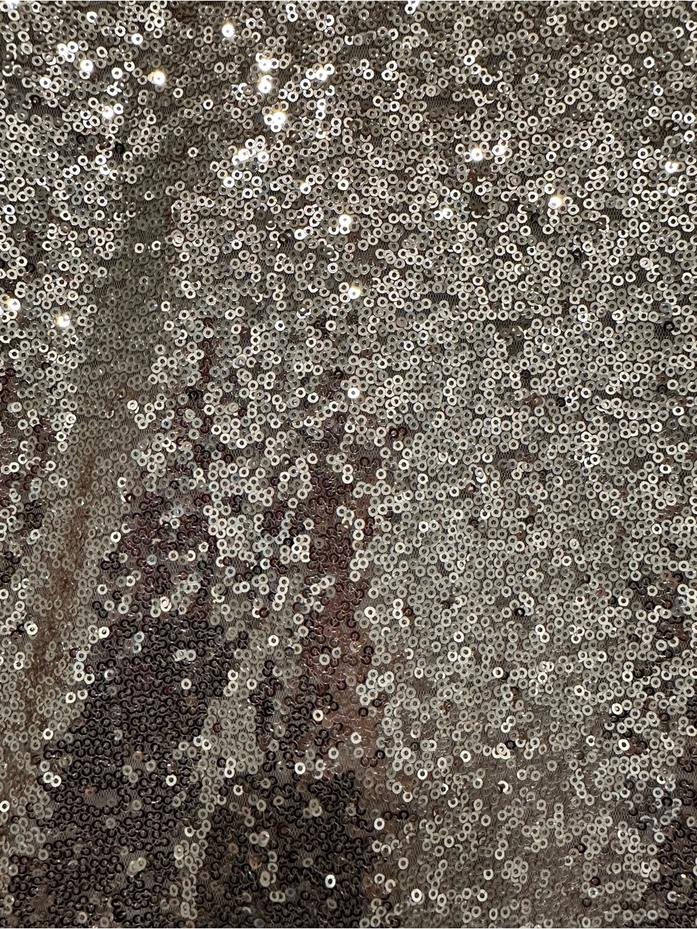Joe Fresh Champagne Sequin Mini Shift Tee Shirt Dress Women’s Size Small - Picture 4 of 9